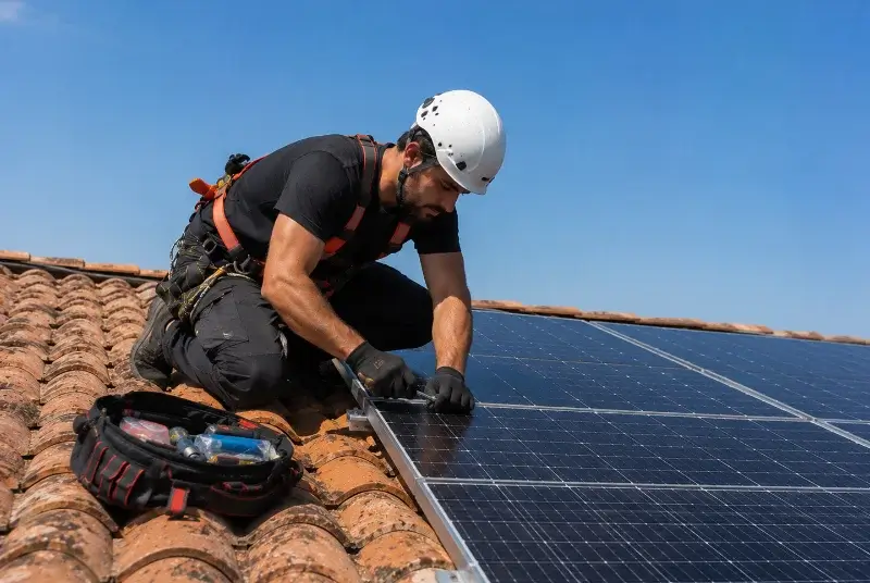 Maintenance et monitoring de panneaux solaires à Montélier