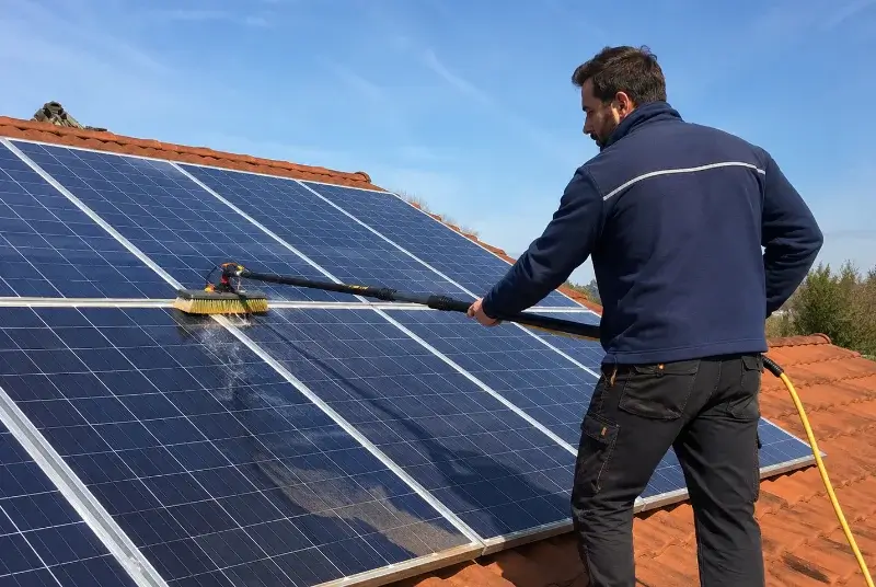 Nettoyage et entretien de panneaux solaires à Montélier